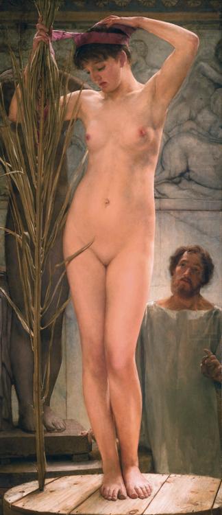 Alma-Tadema, Sir Lawrence A Sculpture's Model (mk23) china oil painting image
